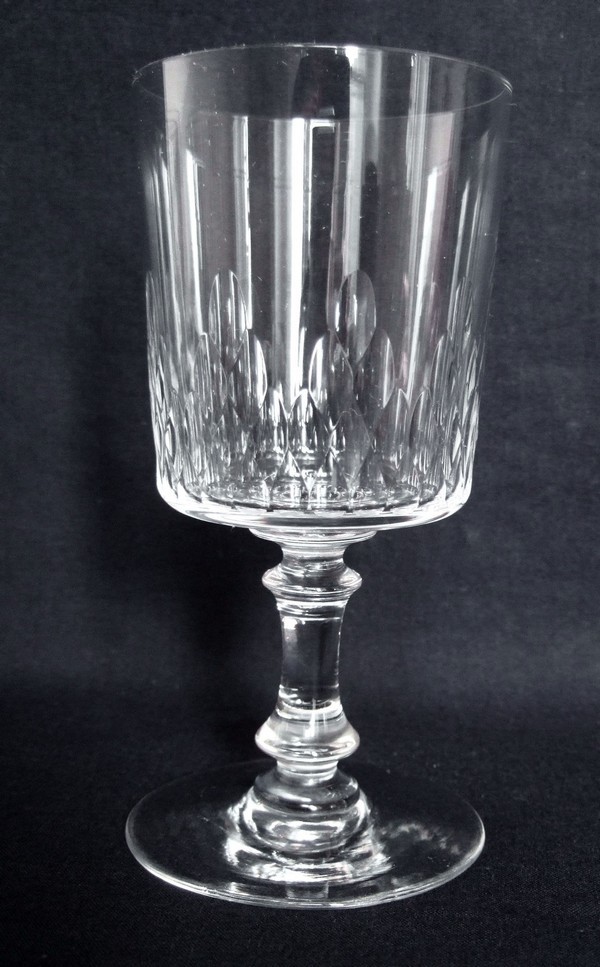 Verre à vin en cristal de Baccarat, modèle Champigny / Richelieu cylindrique - 12,3cm