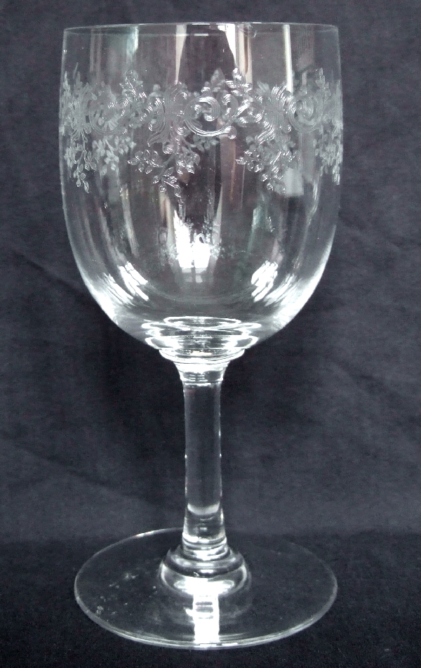 Baccarat crystal wine glass, Sevigne pattern - 12.4cm