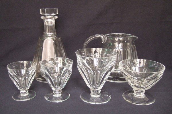 Baccarat crystal wine decanter, Talleyrand pattern - signed