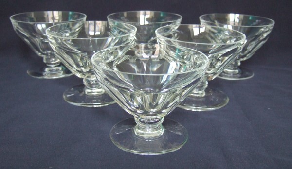 Baccarat crystal champagne glass, Talleyrand pattern - signed