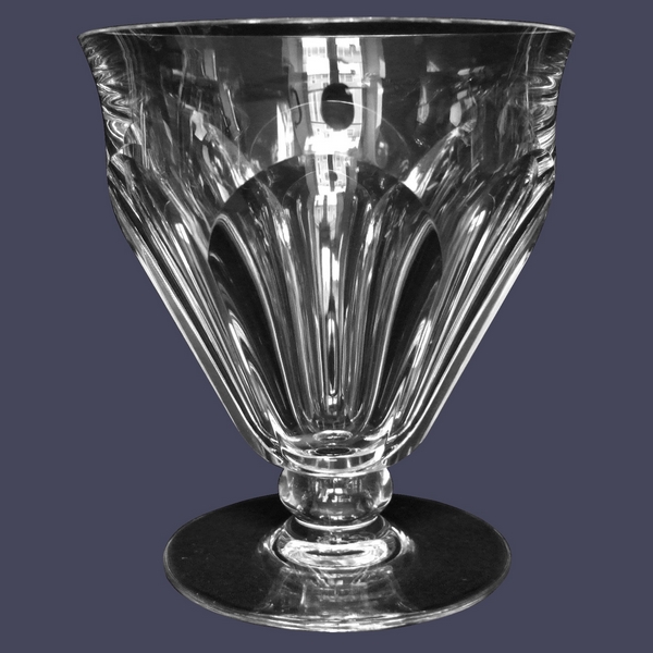 Verre à vin en cristal taillé de Baccarat, modèle Talleyrand (dérivé d'Harcourt) - 8,7cm - signé
