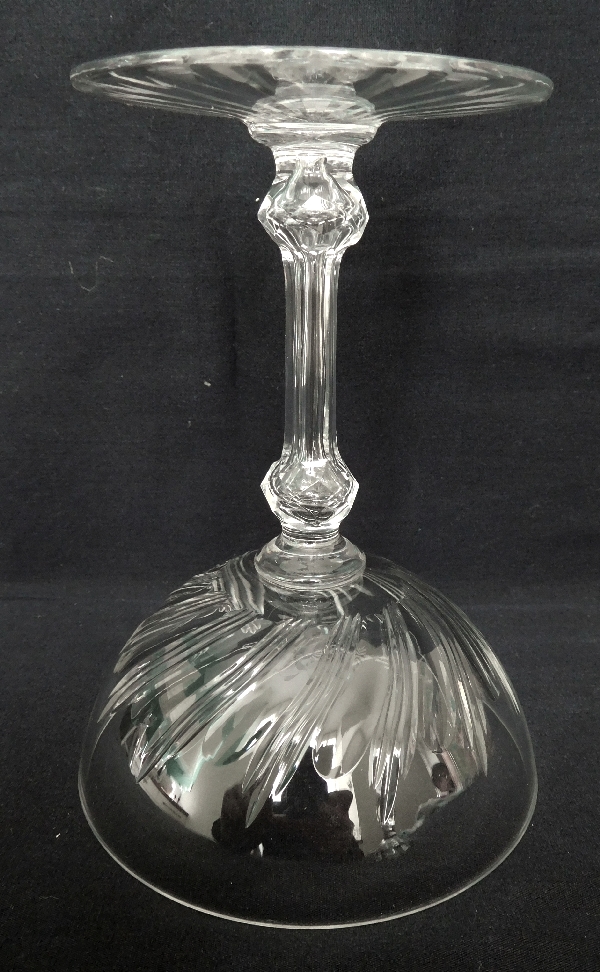 Baccarat crystal champagne glass, cut 8659 pattern