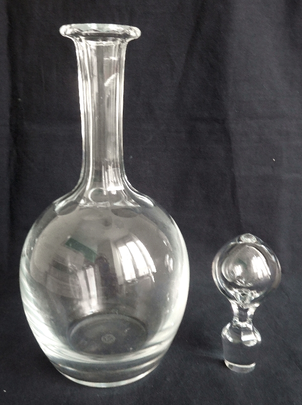 Baccarat crystal wine decanter - signed