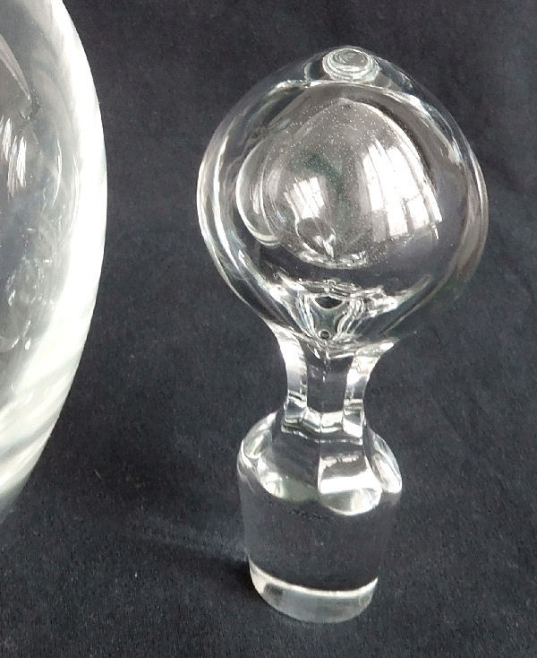Baccarat crystal wine decanter - signed