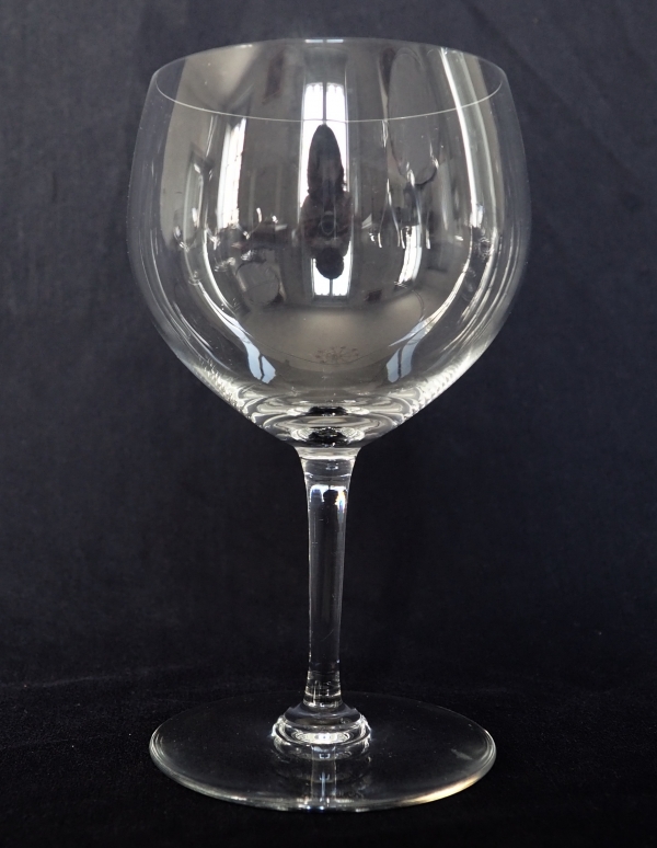 Large Baccarat crystal wine-tasting glass, Volnay pattern - 16.7cm - signed