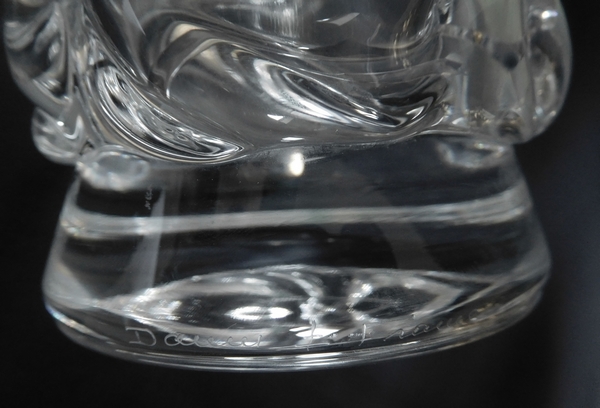 Carafe à vin en cristal de Daum, modèle Sorcy - signée