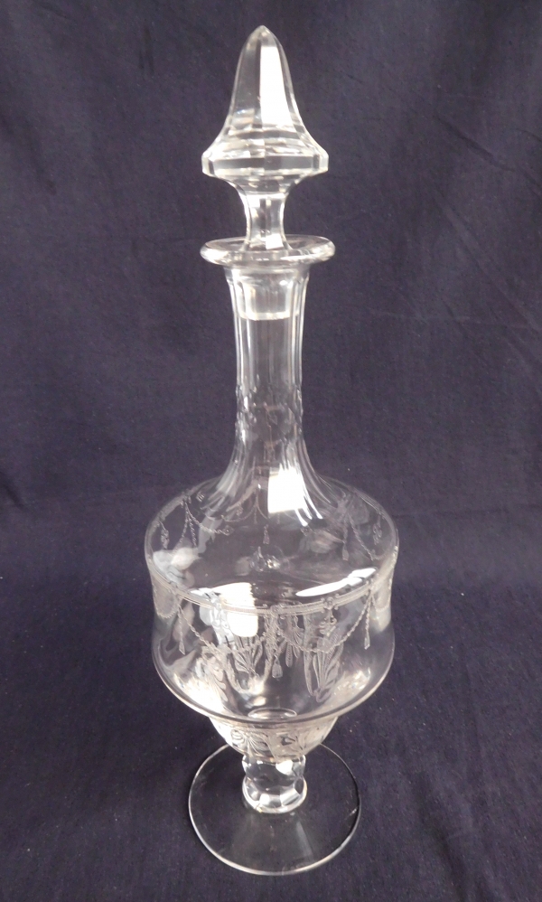 Carafe à vin en cristal de St Louis, modèle Anvers - 34,5cm