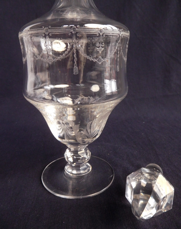 Carafe à vin en cristal de St Louis, modèle Anvers - 34,5cm
