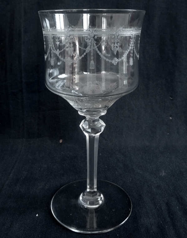 St Louis crystal port glass / white wine glass, Anvers pattern - 13.5cm