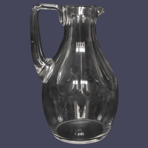 St Louis crystal water pitcher, Bearn pattern