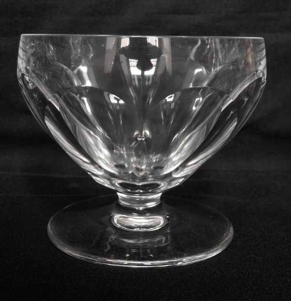 St Louis crystal champagne glass, Bearn pattern
