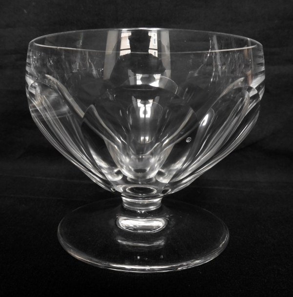 St Louis crystal champagne glass, Bearn pattern