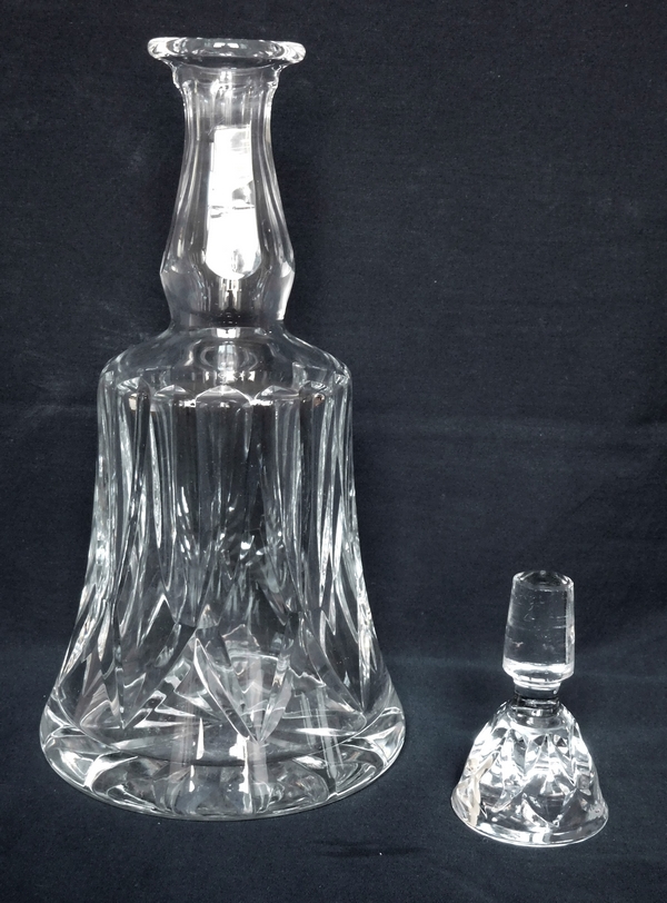 St Louis crystal wine decanter, Camargue pattern - signed
