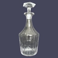 Baccarat & St Louis 19th century crystal wine decanter, Caton pattern