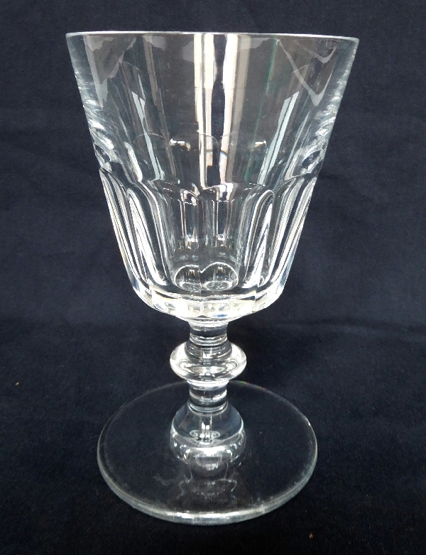 St. Louis crystal wine glass, Caton pattern - 12.8cm - signed