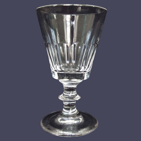 Baccarat & St Louis 19th century crystal port glass, Caton pattern - 10.2cm