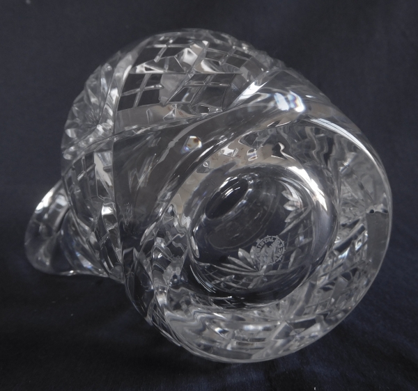 Broc / pichet en cristal de Saint Louis, modèle Chantilly - signé