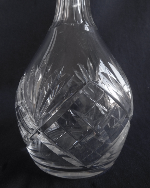Carafe à vin en cristal de Saint Louis, modèle Chantilly - signée - 35cm