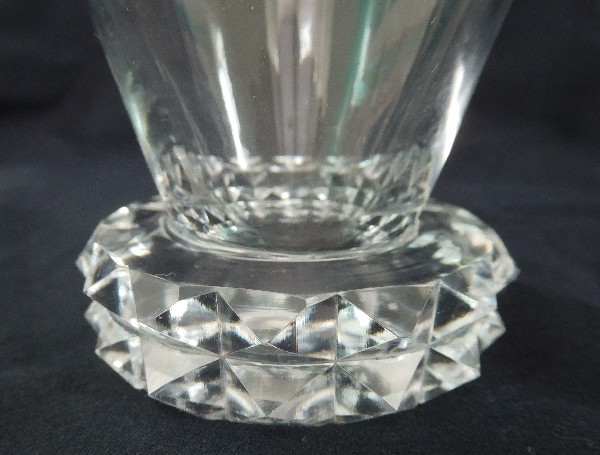 St Louis crystal water glass, Diamant pattern - 10.5cm