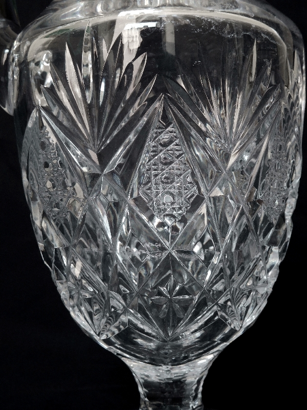 St. Louis crystal water pitcher, Florence pattern