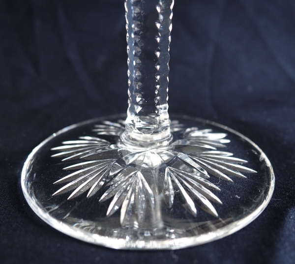 Verre à eau en cristal de Saint Louis taillé, modèle Florence - 18,1cm - signé