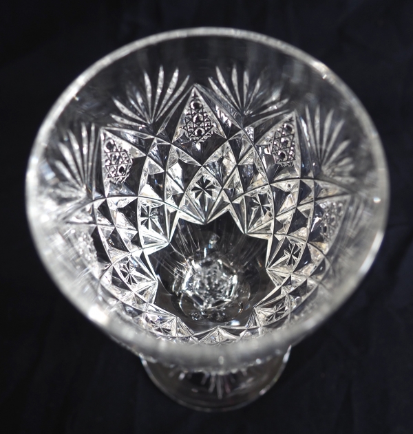 Verre à eau en cristal de Saint Louis taillé, modèle Florence - 18,1cm - signé