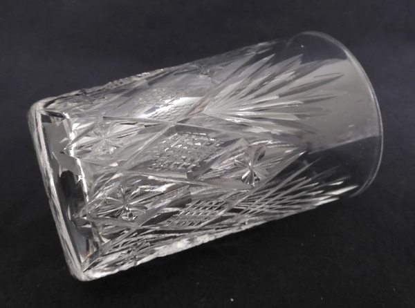Gobelet / verre à vin ou porto en cristal taillé de St Louis, modèle Gavarni - 8cm