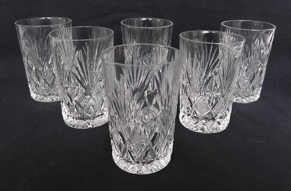 St Louis crystal wine or port glass, Gavarni pattern - 8cm