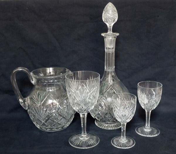 St Louis crystal liquor glass, Gavarni pattern - 9cm