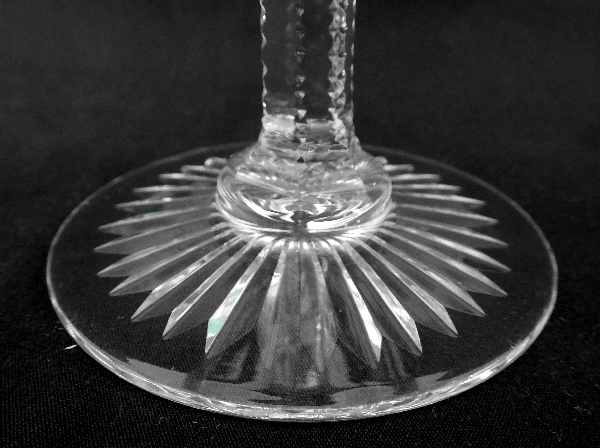 St Louis crystal champagne glass, Gavarni pattern