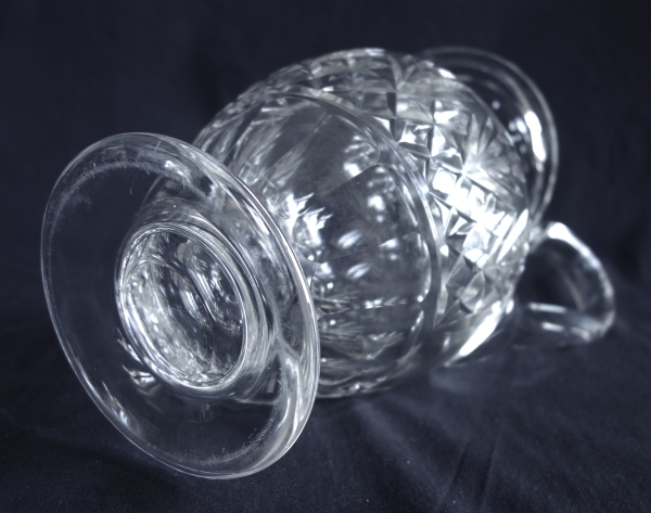 Pichet / broc / carafe à eau en cristal de St Louis, modèle Massenet - signé