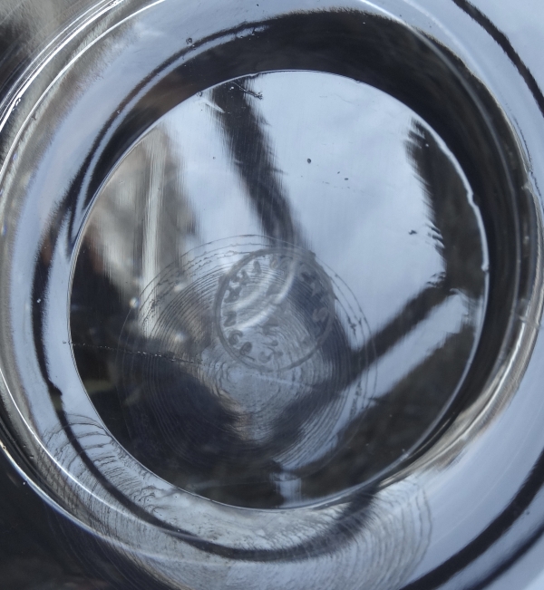 Pichet / broc / carafe à eau en cristal de St Louis, modèle Massenet - signé