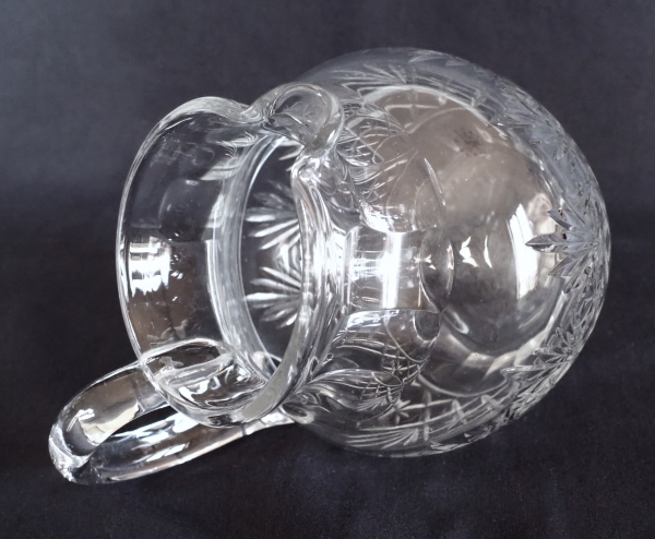 Pichet à eau / broc en cristal de St Louis, modèle Massenet - signé