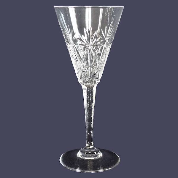 St Louis crystal port glass, Nelly pattern - 15.6cm