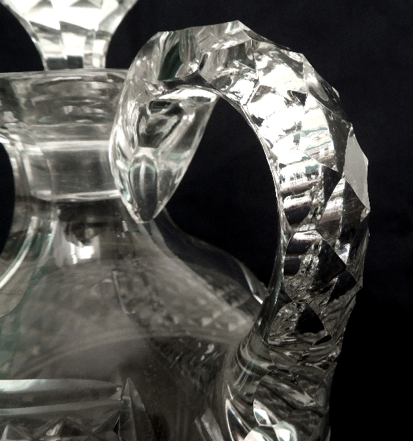 St. Louis crystal whisky bottle, Trianon pattern