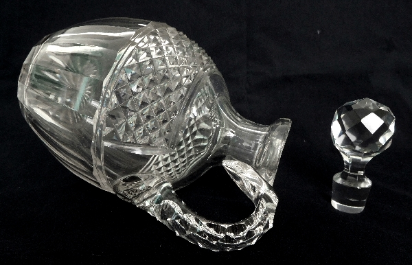 St. Louis crystal whisky bottle, Trianon pattern