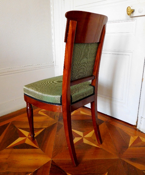 Jacob Desmalter : set of 4 Empire mahogany chairs stamped, early 19th century