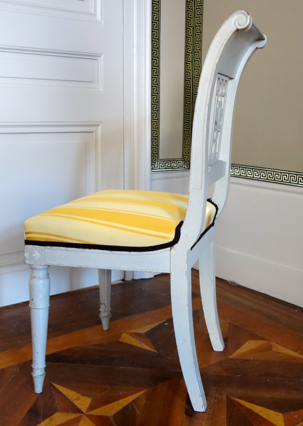 Set of 4 lacquered wood chairs - late 18th century circa 1790