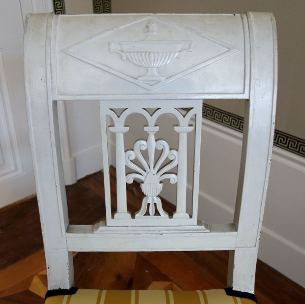 Set of 4 lacquered wood chairs - late 18th century circa 1790