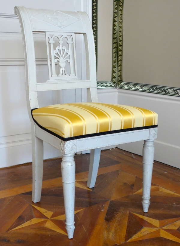 Set of 4 lacquered wood chairs - late 18th century circa 1790