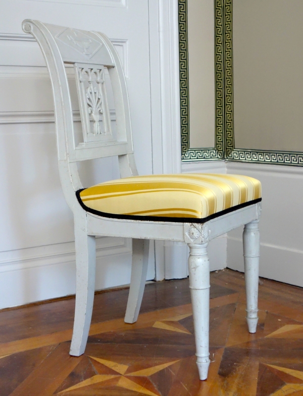 Set of 4 lacquered wood chairs - late 18th century circa 1790