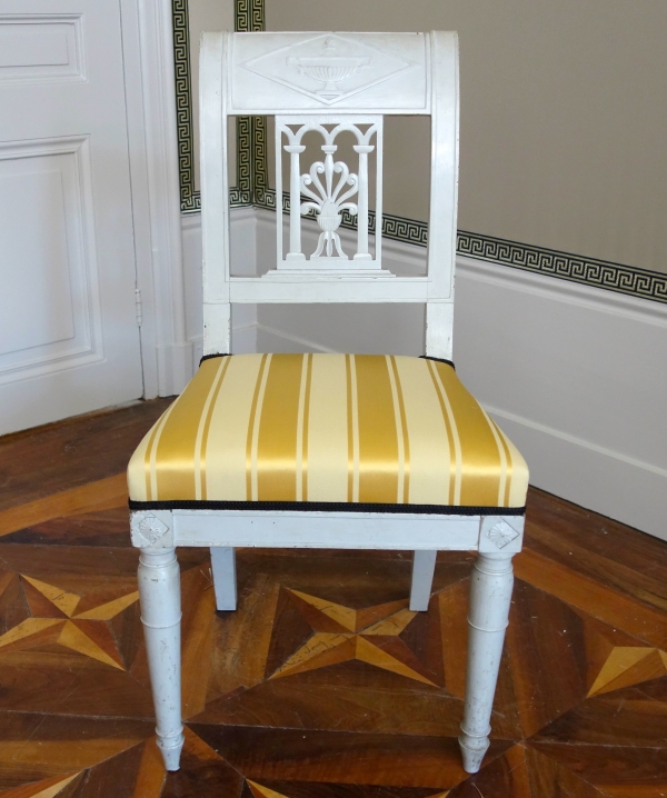Set of 4 lacquered wood chairs - late 18th century circa 1790