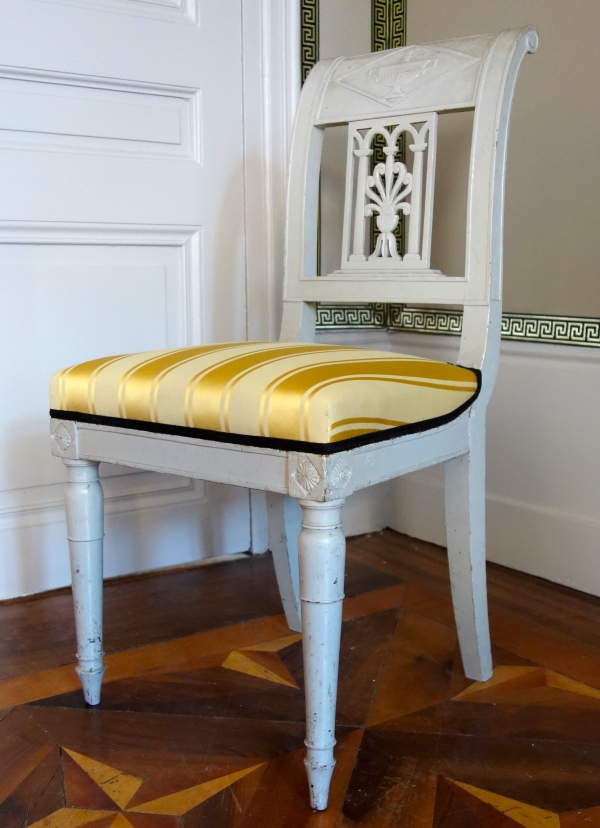 Set of 4 lacquered wood chairs - late 18th century circa 1790