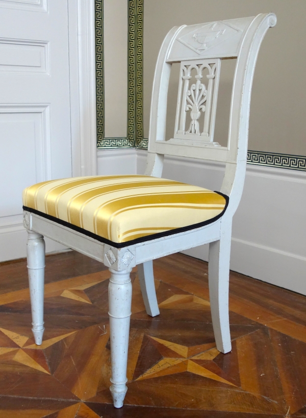 Set of 4 lacquered wood chairs - late 18th century circa 1790