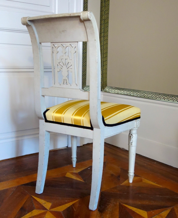 Set of 4 lacquered wood chairs - late 18th century circa 1790