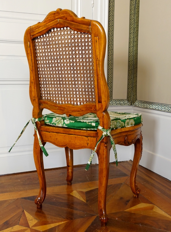 Set of 6 Louis XV cane chairs, mid 18th century circa 1750