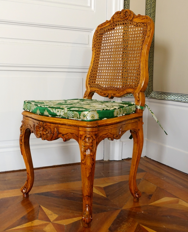 Set of 6 Louis XV cane chairs, mid 18th century circa 1750