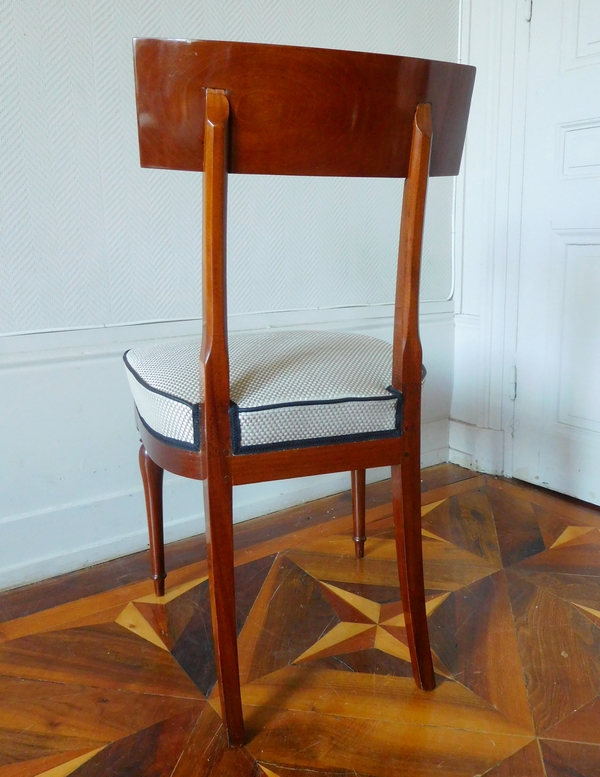 6 chaises de salle à manger d'époque Directoire fin XVIIIe siècle - attribuées à Jacob