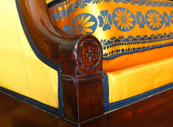 Empire mahogany sofa attributed to Jacob Frères