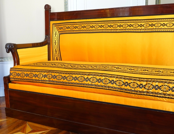 Empire mahogany sofa attributed to Jacob Frères